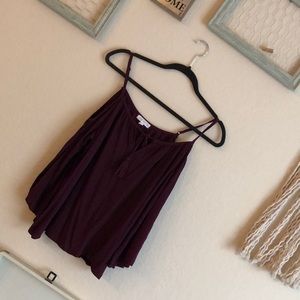 Socialite size L open shoulder loose sleeve top